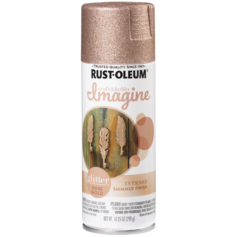 RUST-OLEUM - Rust-Oleum Imagine Glitter Rose Gold Spray Paint 10.25 oz - Case of 4