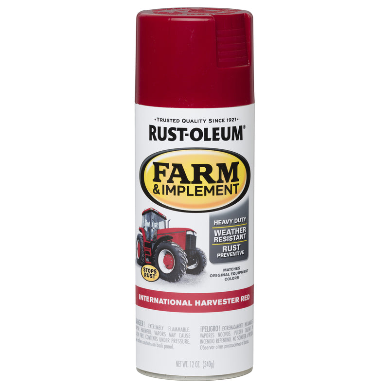 RUST-OLEUM - Rust-Oleum Specialty Indoor and Outdoor Gloss International Harvester Red Farm & Implement 12 oz - Case of 6