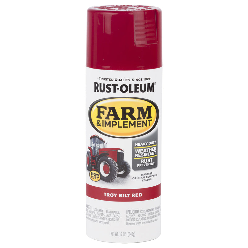 RUST-OLEUM - Rust-Oleum Specialty Indoor and Outdoor Gloss Troy Bilt Red Farm & Implement 12 oz - Case of 6