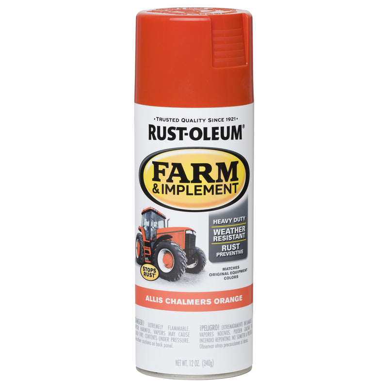 RUST-OLEUM - Rust-Oleum Specialty Indoor and Outdoor Gloss Allis Chalmers Orange Farm & Implement 12 oz - Case of 6