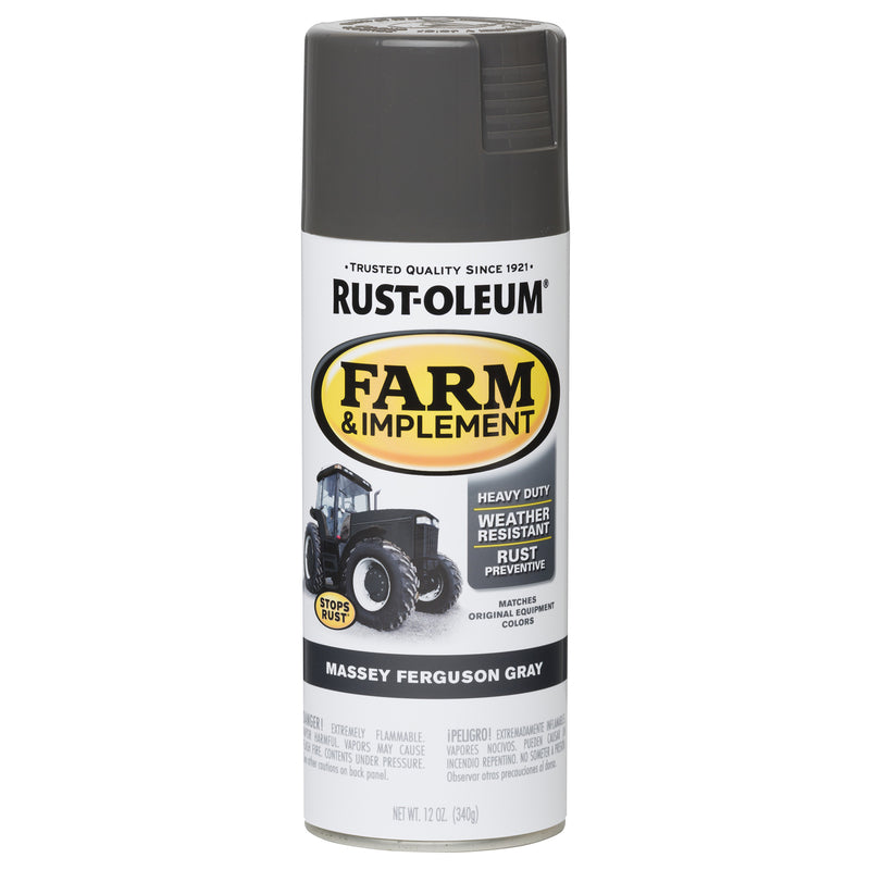 RUST-OLEUM - Rust-Oleum Specialty Indoor and Outdoor Gloss Massey Ferguson Gray Farm & Implement 12 oz - Case of 6