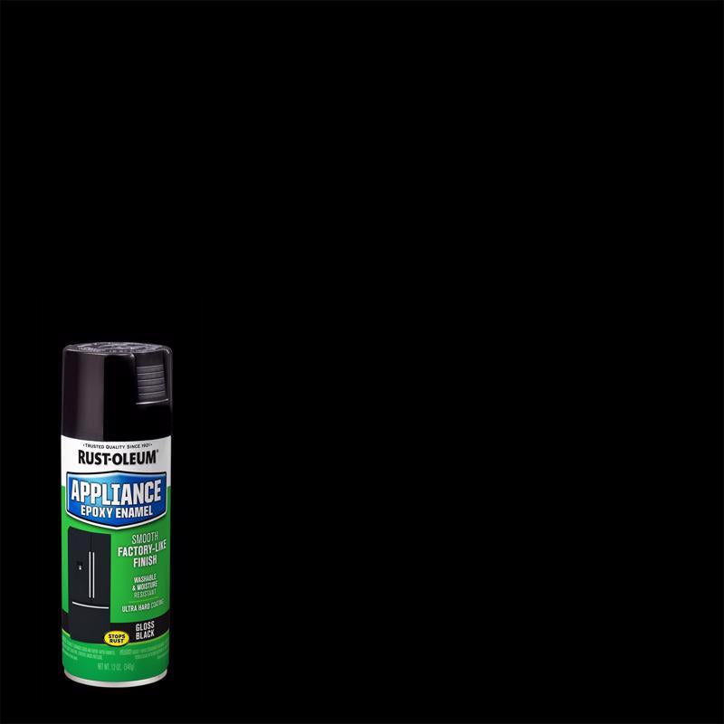 RUST-OLEUM - Rust-Oleum Specialty Gloss Black Oil-Based Appliance Epoxy 12 oz - Case of 6