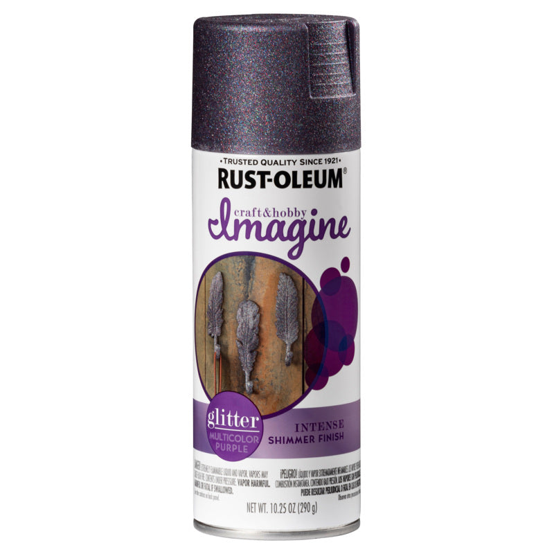 RUST-OLEUM - Rust-Oleum Imagine Glitter Purple Spray Paint 10.25 oz - Case of 4