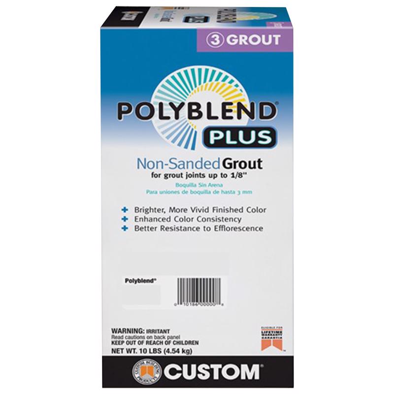 CUSTOM BUILDING PRODUCTS - Custom Building Products Polyblend Plus Indoor and Outdoor Natural Gray Non-Sanded Grout 10 lb