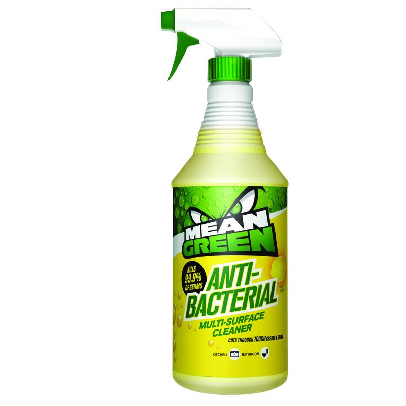 MEAN GREEN - Mean Green Lemon Scent Antibacterial Cleaner Liquid 32 oz - Case of 12