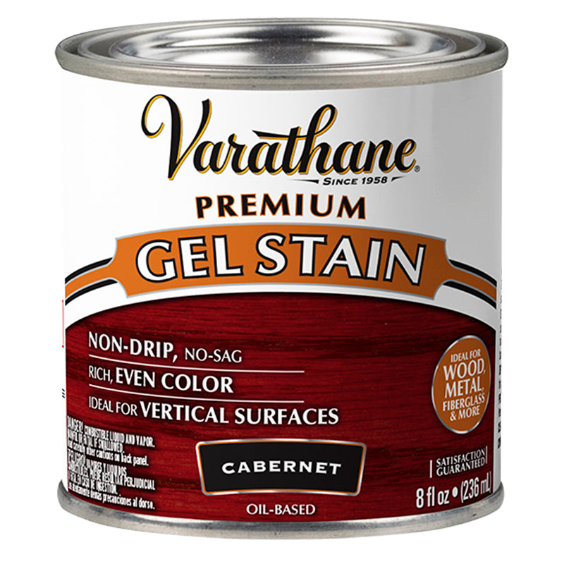 VARATHANE - Varathane Premium Cabernet Oil-Based Linseed Oil Modified Alkyd Gel Stain 0.5 pt - Case of 4