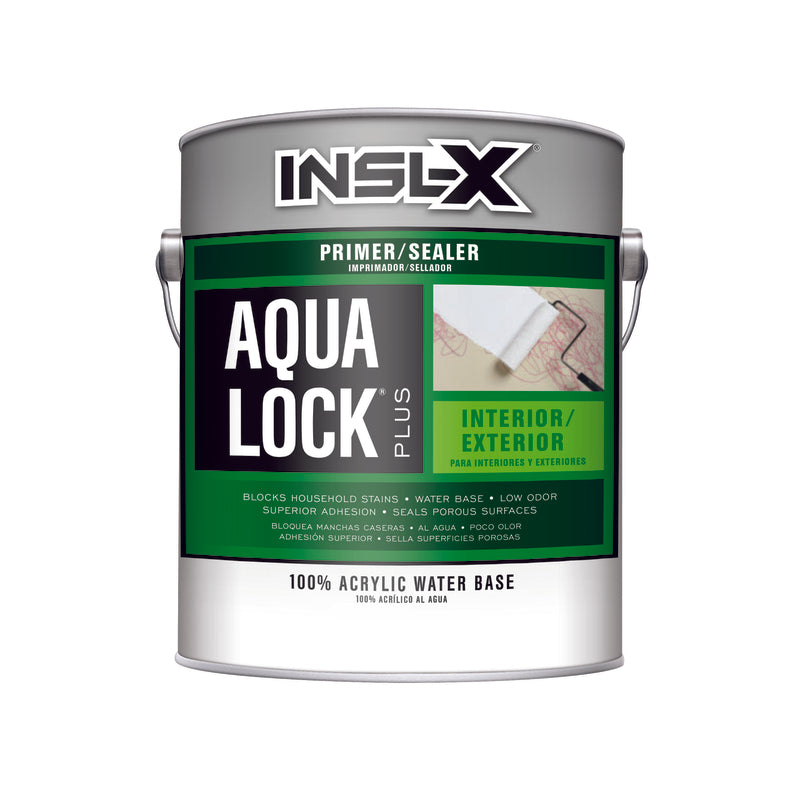 INSL-X - Insl-X Aqua Lock Plus Black Flat Water-Based Acrylic Primer and Sealer 1 gal