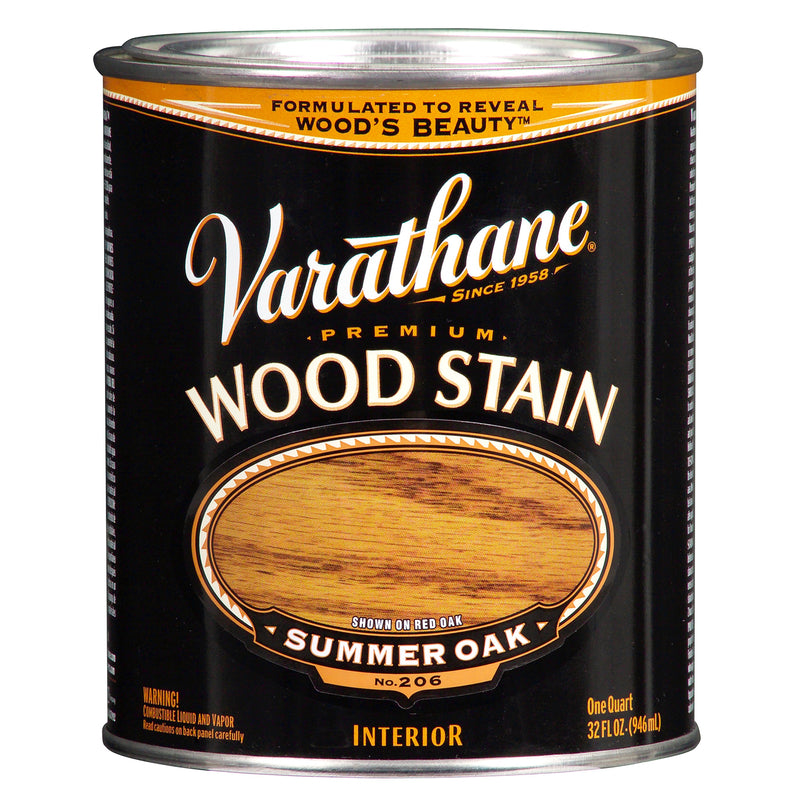 VARATHANE - Varathane Semi-Transparent Summer Oak Oil-Based Urethane Modified Alkyd Wood Stain 1 qt