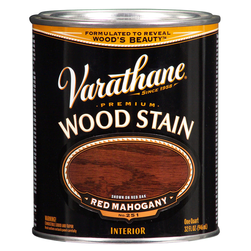 VARATHANE - Varathane Semi-Transparent Red Mahogany Oil-Based Urethane Modified Alkyd Wood Stain 1 qt