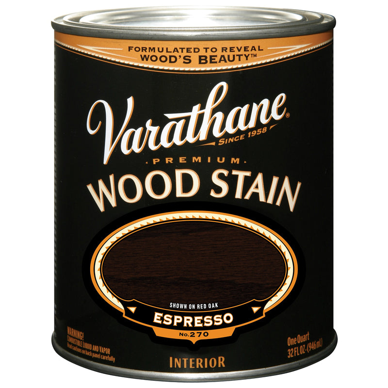 VARATHANE - Varathane Semi-Transparent Espresso Oil-Based Urethane Modified Alkyd Wood Stain 1 qt