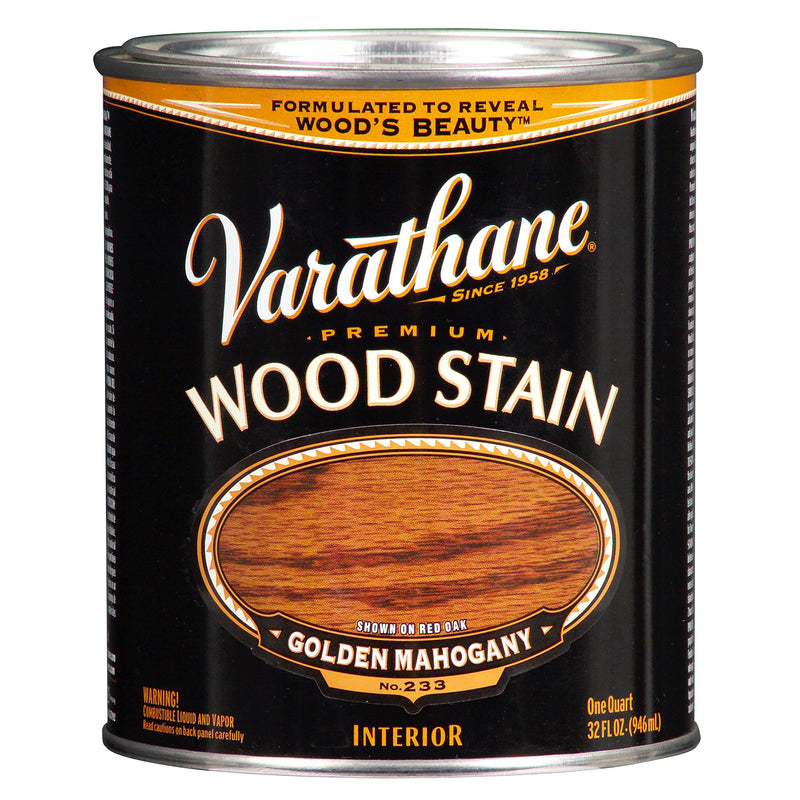 VARATHANE - Varathane Semi-Transparent Golden Mahogany Oil-Based Urethane Modified Alkyd Wood Stain 1 qt