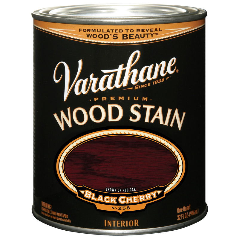 VARATHANE - Varathane Semi-Transparent Black Cherry Oil-Based Urethane Modified Alkyd Wood Stain 1 qt