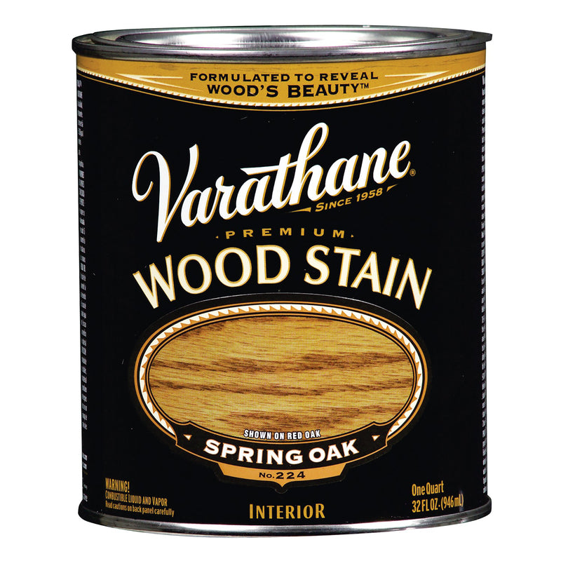 VARATHANE - Varathane Premium Semi-Transparent Spring Oak Oil-Based Urethane Modified Alkyd Wood Stain 1 qt