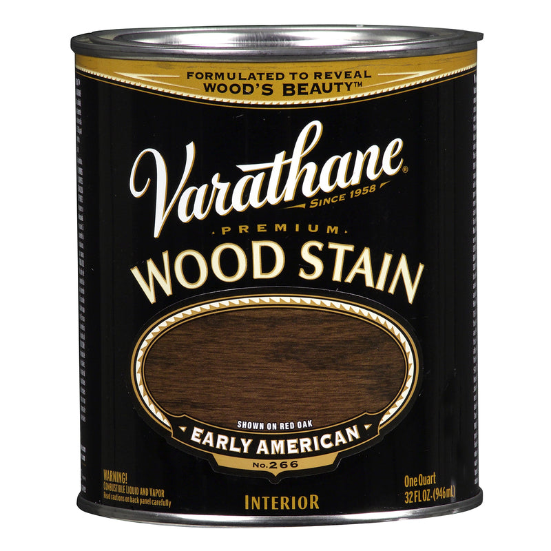 VARATHANE - Varathane Premium Semi-Transparent Early American Oil-Based Urethane Modified Alkyd Wood Stain 1 qt