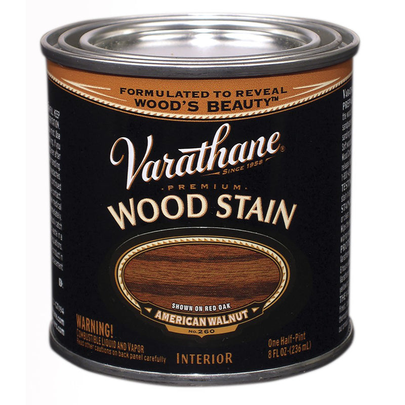 VARATHANE - Varathane Premium Semi-Transparent American Walnut Oil-Based Urethane Modified Alkyd Wood Stain 0.5