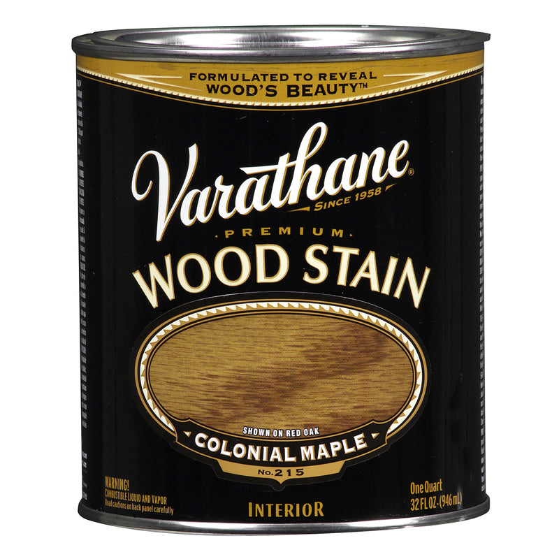 VARATHANE - Varathane Premium Semi-Transparent Colonial Maple Oil-Based Urethane Modified Alkyd Wood Stain 1 qt