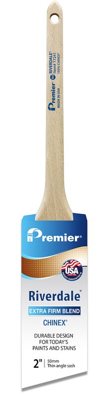 PREMIER - Premier Riverdale 2 in. Extra Stiff Thin Angle Sash Paint Brush