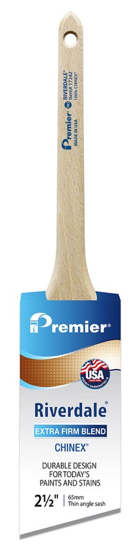 PREMIER - Premier Riverdale 2-1/2 in. Extra Stiff Thin Angle Sash Paint Brush