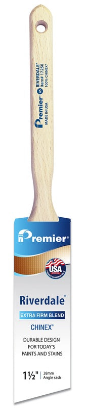 PREMIER - Premier Riverdale 1-1/2 in. Extra Stiff Angle Sash Paint Brush