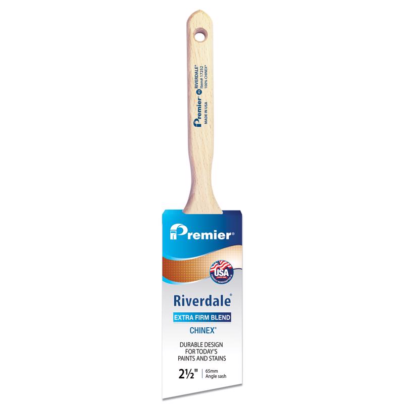 PREMIER - Premier Riverdale 2-1/2 in. Extra Stiff Angle Sash Paint Brush