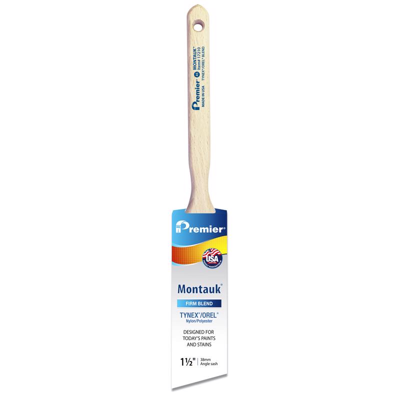 PREMIER - Premier Montauk 1-1/2 in. Firm Angle Sash Paint Brush - Case of 6