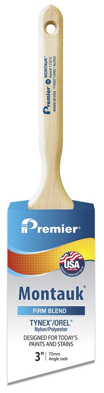 PREMIER - Premier Montauk 3 in. Firm Angle Sash Paint Brush - Case of 6