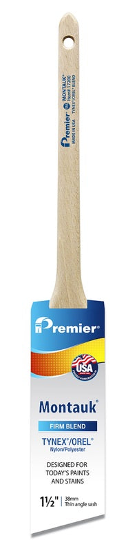 PREMIER - Premier Montauk 1-1/2 in. Firm Thin Angle Sash Paint Brush - Case of 6