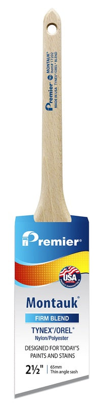 PREMIER - Premier Montauk 2-1/2 in. Firm Thin Angle Sash Paint Brush - Case of 6