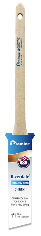 PREMIER - Premier Riverdale 1 in. Extra Stiff Thin Angle Paint Brush - Case of 6