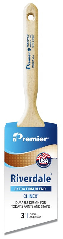 PREMIER - Premier Riverdale 3 in. Extra Stiff Angle Sash Paint Brush - Case of 6