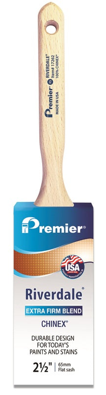 PREMIER - Premier Riverdale 2-1/2 in. Extra Stiff Flat Sash Paint Brush - Case of 6