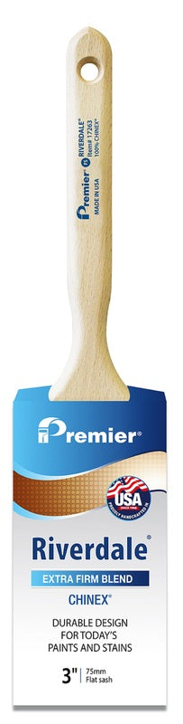 PREMIER - Premier Riverdale 3 in. Extra Stiff Flat Sash Paint Brush - Case of 6