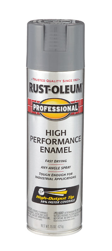 RUST-OLEUM - Rust-Oleum Professional Gloss Dark Machine Gray Spray Paint 15 oz - Case of 6