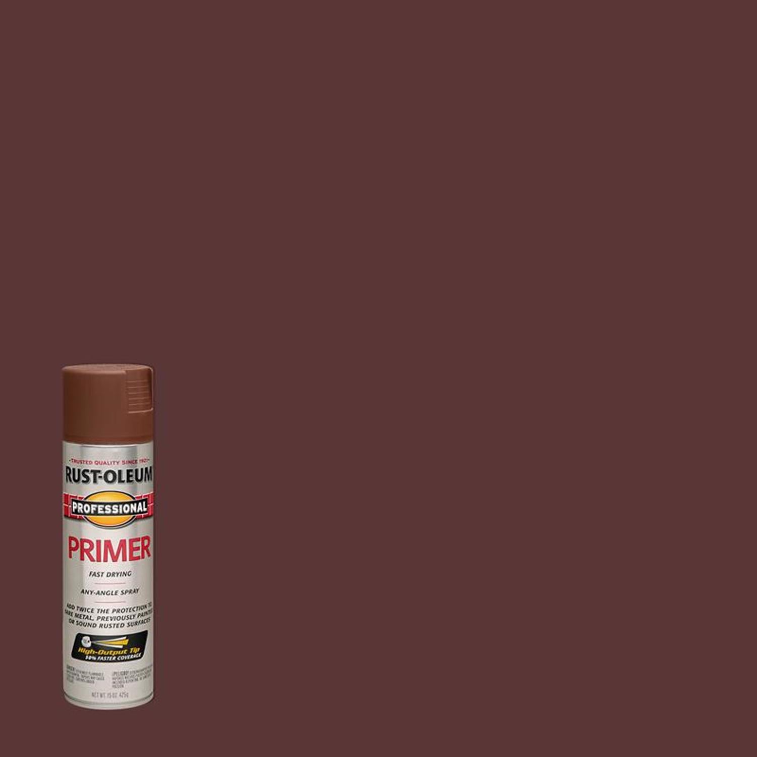 Rust-Oleum Professional Flat Red Primer Spray 15 oz - Case of 6
