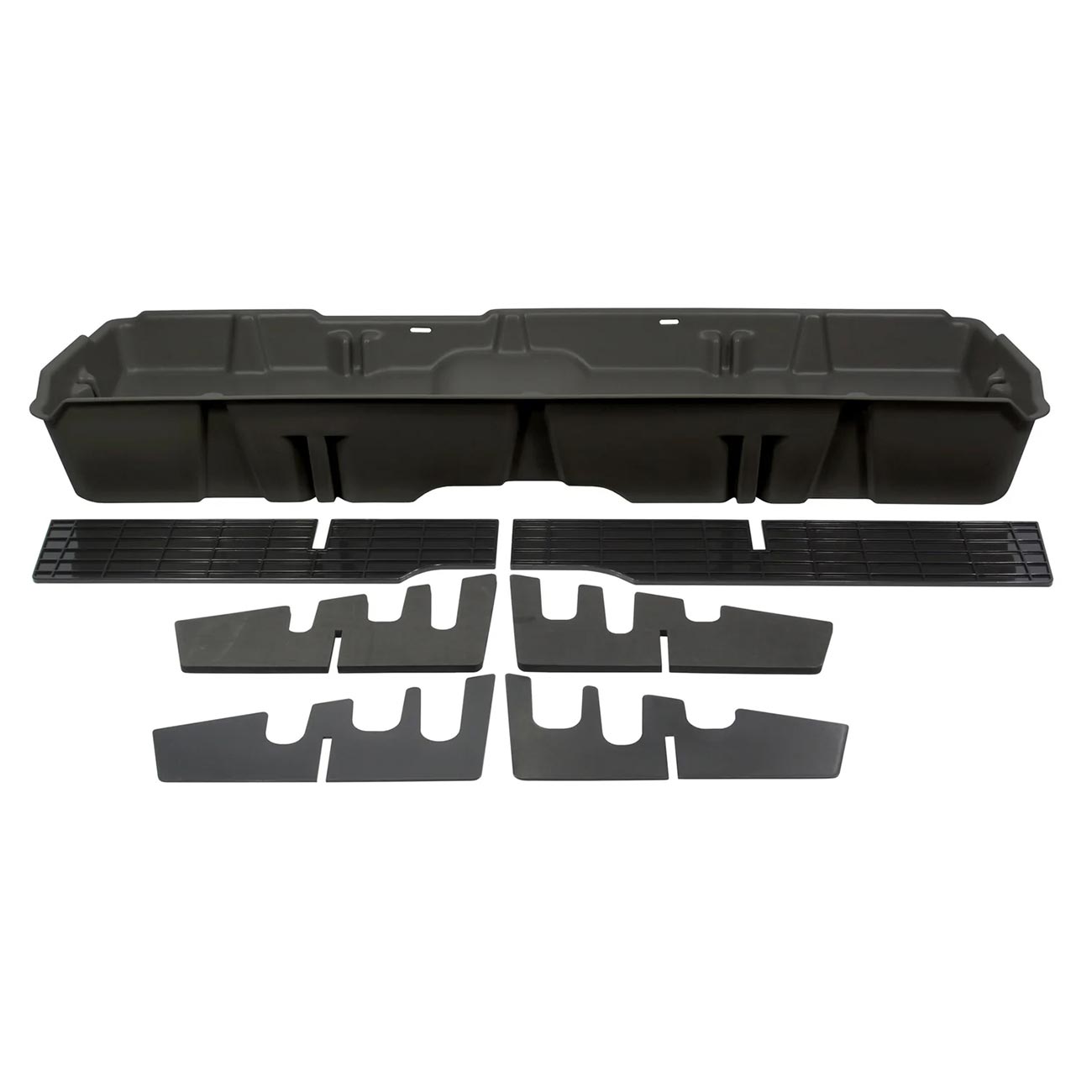 DU-HA Underseat Storage Gun Case for '07-13 Chevrolet/GMC & '07-'14 Heavy Duty Crew Cab (Dark Gray)