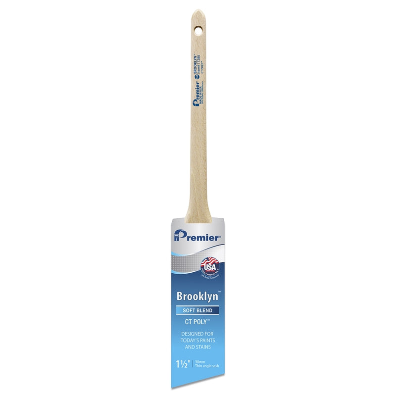 PREMIER - Premier Brooklyn 1-1/2 in. Soft Thin Angle Paint Brush - Case of 6