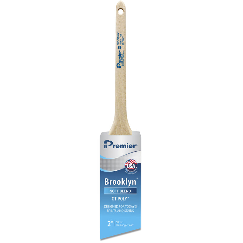 PREMIER - Premier Brooklyn 2 in. Soft Thin Angle Paint Brush