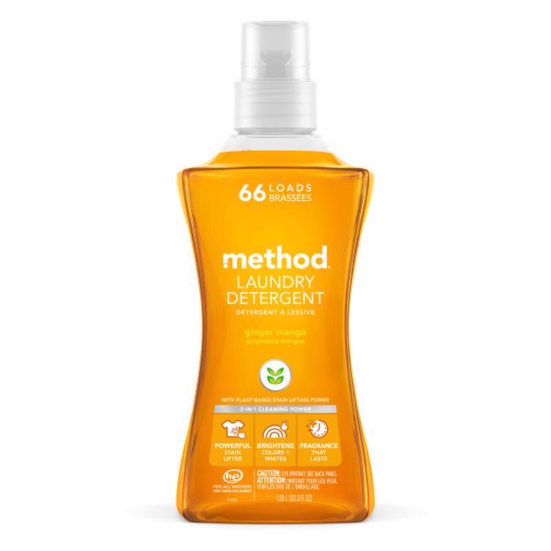METHOD - Method Ginger Mango Scent Laundry Detergent Liquid 53.5 oz 1 pk - Case of 4