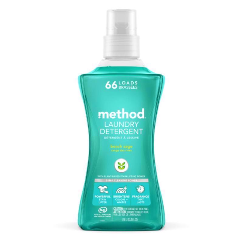 METHOD - Method Beach Sage Scent Laundry Detergent Liquid 53.5 oz 1 pk - Case of 4