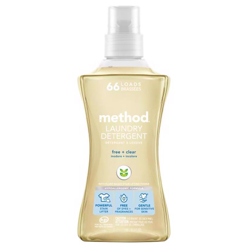 METHOD - Method Free & Clear Scent Laundry Detergent Liquid 53.5 oz 1 pk - Case of 4