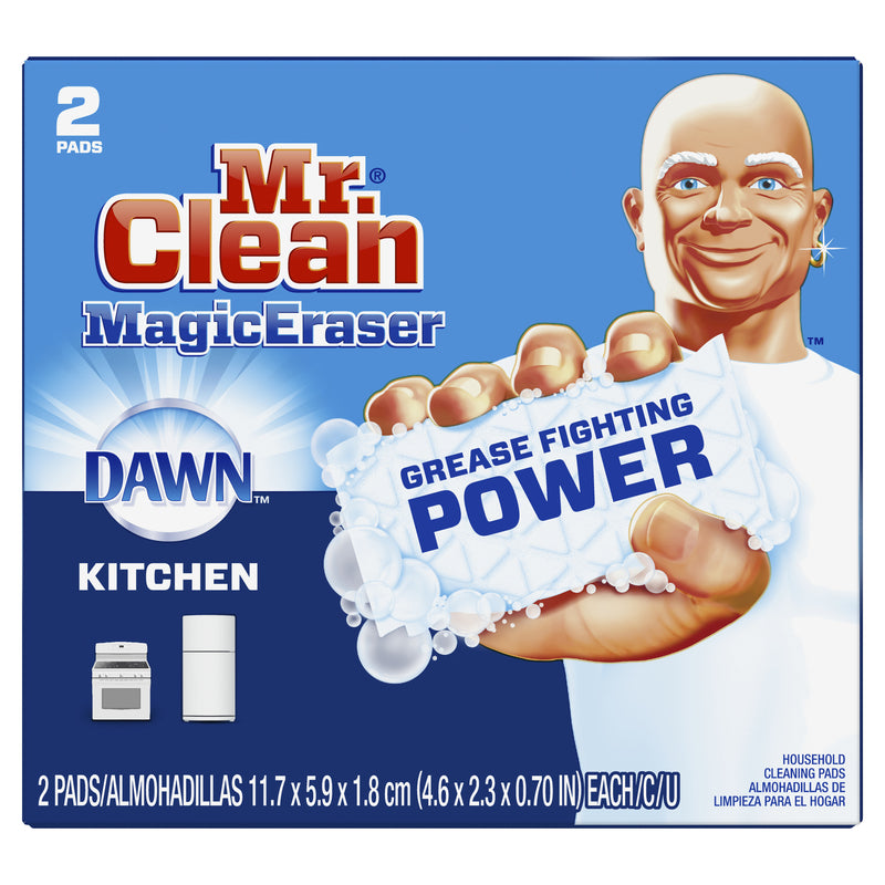 MR. CLEAN - Mr. Clean Magic Eraser Non-Scratch Eraser Sponge For Kitchen 4.6 in. L 2 pk - Case of 16