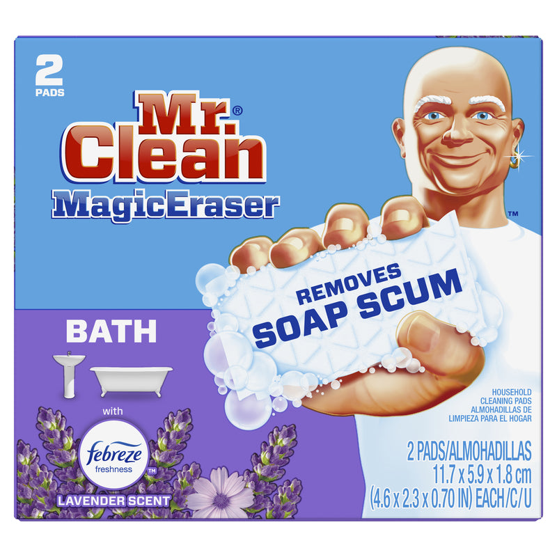 MR. CLEAN - Mr. Clean Magic Eraser Non-Scratch Eraser Sponge For Bath and Tile 4.6 in. L 2 pk - Case of 16