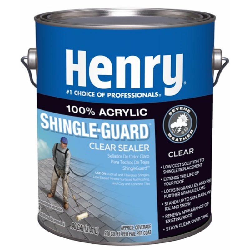 HENRY - Henry 612 Shingle-Guard Clear Acrylic Shake and Shingle Sealant 1 gal - Case of 4