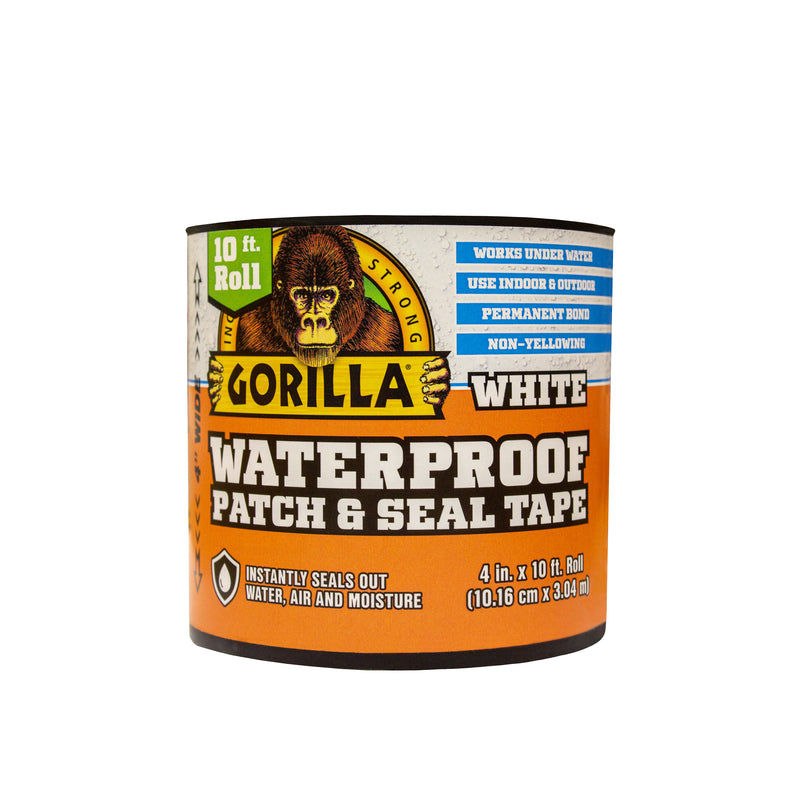 GORILLA - Gorilla 4 in. W X 10 ft. L White Waterproof Repair Tape