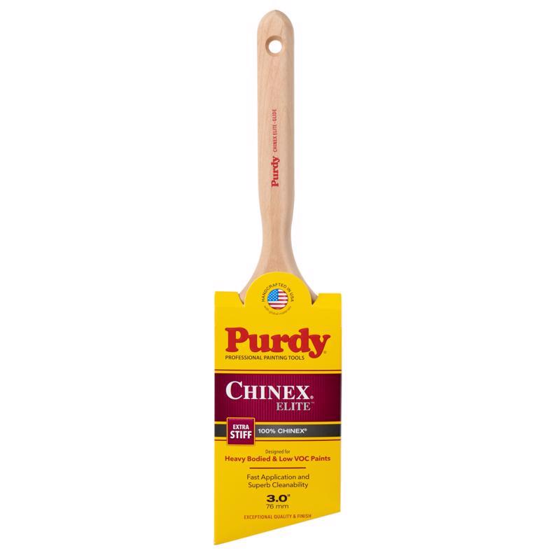 PURDY - Purdy Chinex Elite Glide 3 in. Extra Stiff Angle Trim Paint Brush