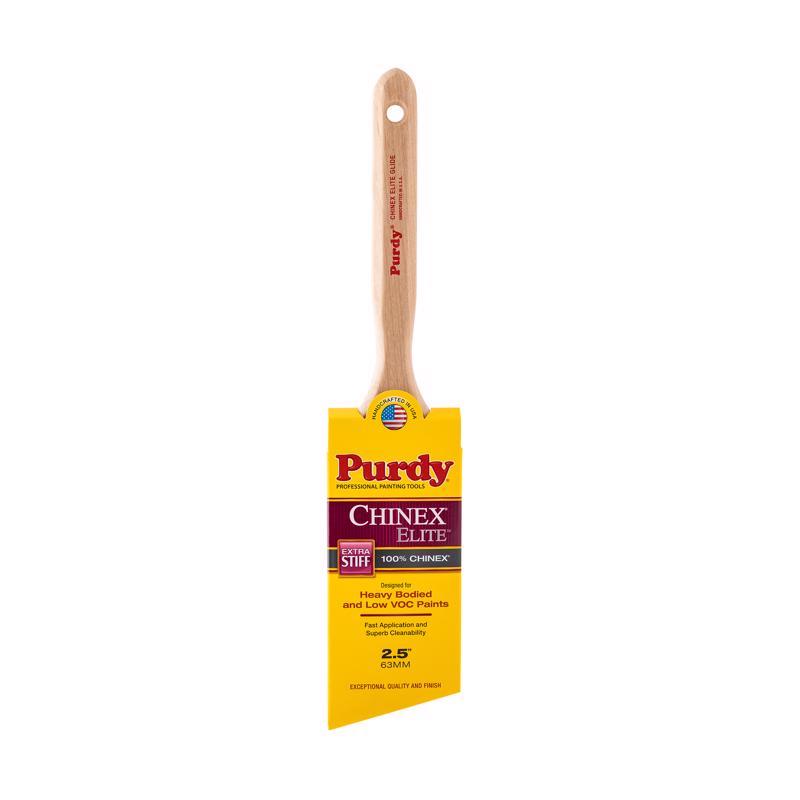 PURDY - Purdy Chinex Elite Glide 2-1/2 in. Extra Stiff Angle Trim Paint Brush