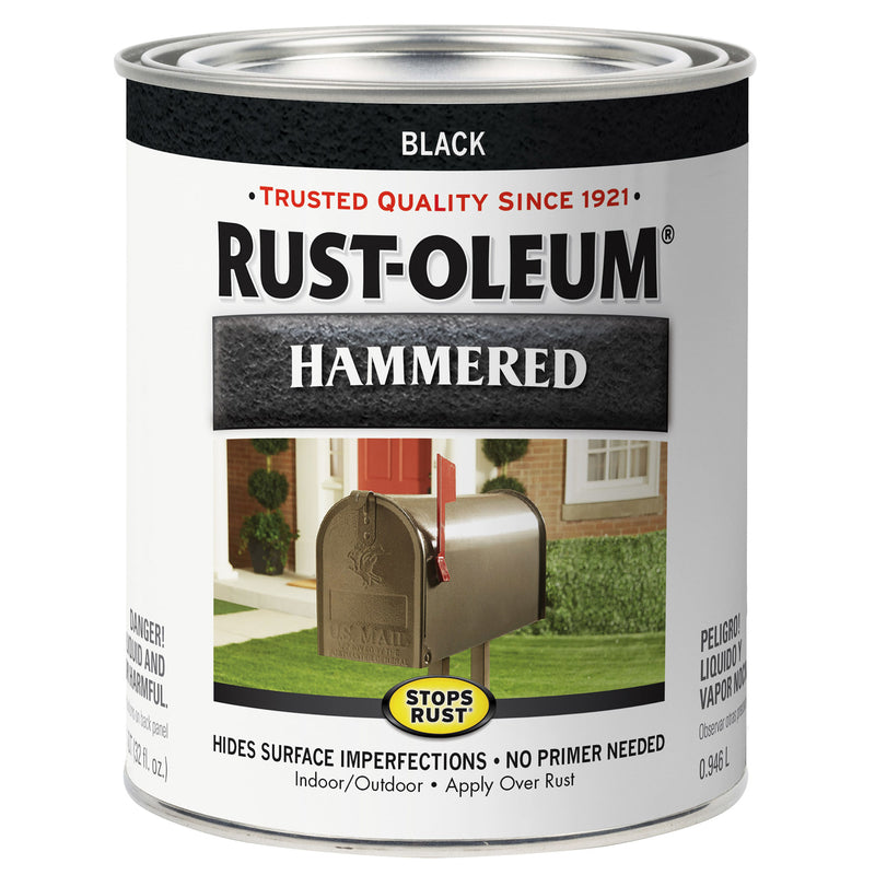 RUST-OLEUM - Rust-Oleum Stops Rust Indoor and Outdoor Hammered Black Oil-Based Alkyd Resin Rust Prevention Paint