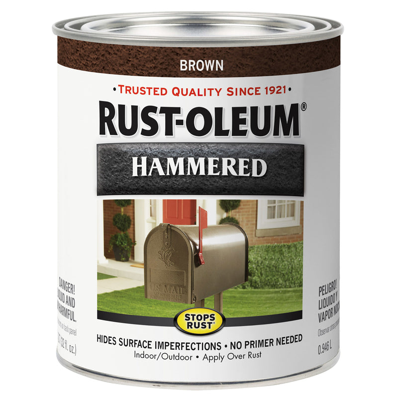 RUST-OLEUM - Rust-Oleum Stops Rust Indoor and Outdoor Hammered Brown Oil-Based Alkyd Resin Rust Prevention Paint