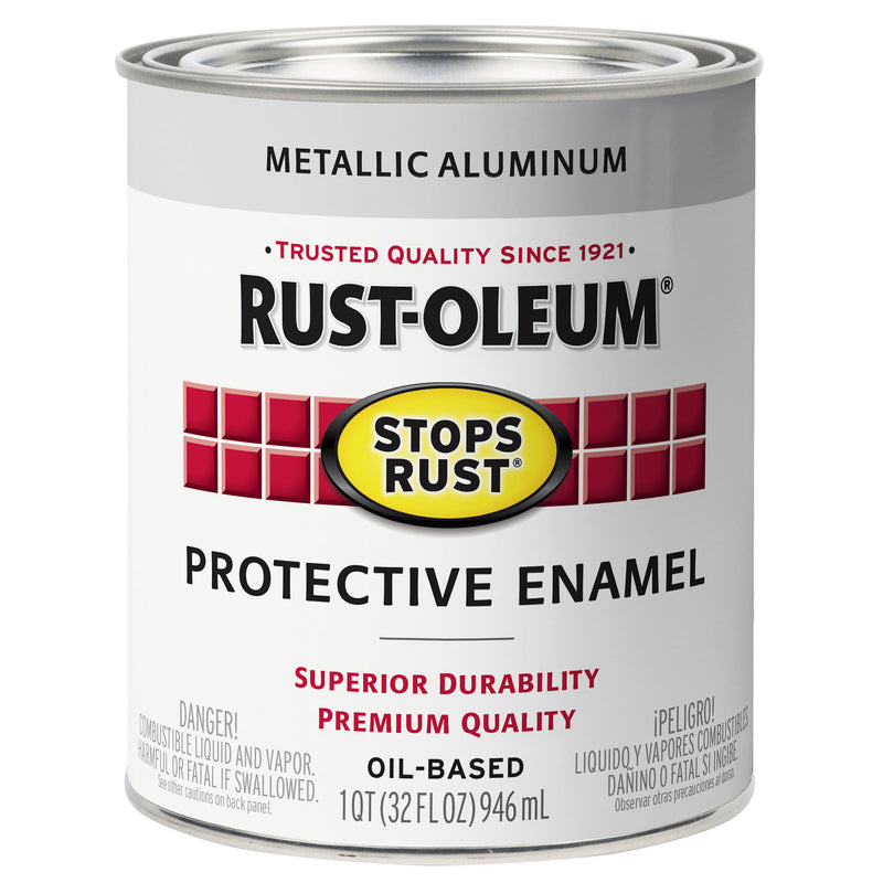 RUST-OLEUM - Rust-Oleum Stops Rust Indoor and Outdoor Aluminum Rust Prevention Paint 1 qt