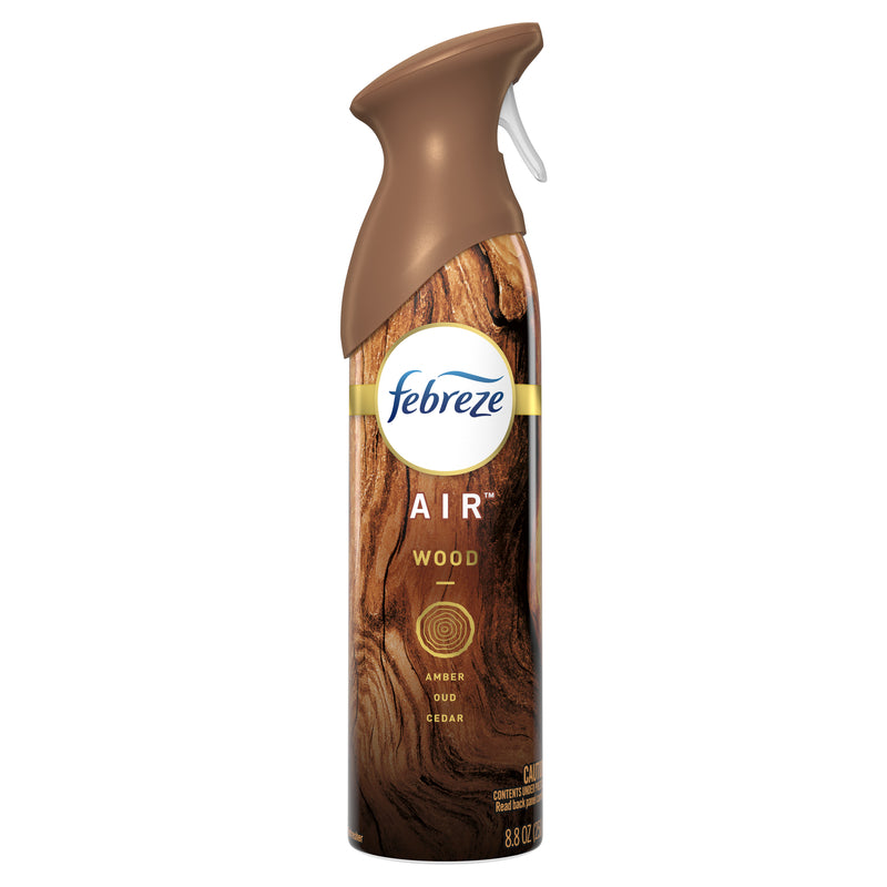 FEBREZE - Febreze Air Wood Scent Odor Eliminator 8.8 oz Aerosol - Case of 6